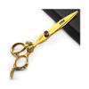 5.5/6 /7 Inch Purple Dragon Knight Professional Japanese Hair Scissors Barber Scissors Set (7 inch 2pc-D) view 3
