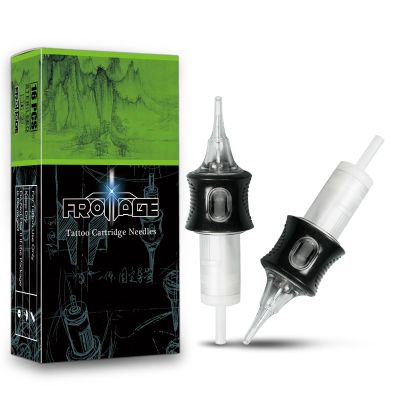 FROTTAGE 16PCS Extreme Tattoo Cartridge Needles 14RS Round Shader Standard, Dragoart Professional Tattoo Needles Cartridge Tattoo Supplies for Tattoo Machine Tattoo Pen (1214RS)