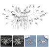 Beavorty Rhinestone Hair Comb for Women Lightweight Wedding Headpiece for Bride Bridesmaids Elegant Hair Styling Accessory for Prom Engagement and Special Occasions view 3