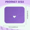 100 Pieces Disposable Face Cradle Covers Massage Headrest Covers for Massage Tables and Massage Chairs Beauty Spa Salon Bed, 12 x 15.5 Inches (Purple) view 3