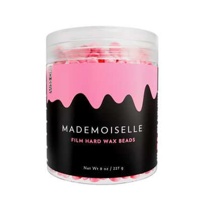 Miss Cire Pink Hard Wax Beads - Painless Hair Removal Peel-Off Wax - No Strips Needed - Low Melting Point - Creamy Texture - For Face and Body - Mademoiselle - For Sensitive Skin - 8oz