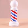 Beaupretty Signs Luminous Barber Light Salon Pole Lamp Barber Supply Reusable Hair Salon Pole Barber Shop Pole Lamp Barber Shop Accessories Decorate to Rotate Small Plastic White view 2