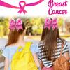 2PCS Pink Hair Bows Breast Cancer Awareness Girls Cheer Bows Large Ponytail Pink Hair Bows For Girl with Elastic Hair Tie Hair Access Band Handmade for Women view 2