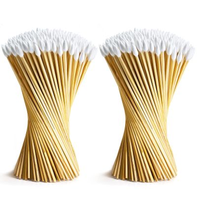 200 PCS 6" Pointed Long Cotton Swabs For Precision Gun Cleaning