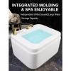 PIRFE Acrylic Massage Footbath Foot Massager Spa Foot Bath Spa with Heat and Massage Hot and Cold Adjustment Acrylic Pedicure Sink Massage Foot Stress Relief for Fatigue and Tired Feet (Color : A) view 2