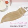 REECHO Hair Extensions, 11PCS Clip in Hair Extensions 24" Long Straight hair extensions HE005 Natural Soft Synthetic Hairpieces for Women  Golden Blonde with Highlights view 3