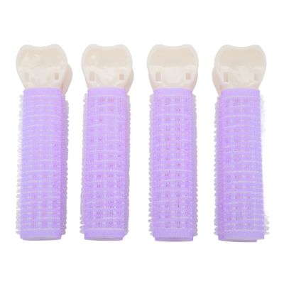 4pcs Women Hair Root Clip, Volumizing Hair Styling Clip for Women Girls, Reusable Hollow Out Portable Clips Bangs Curler, Fluffy Hair Volumizing Hair Styling Roller Clip for Daily Use, Purple