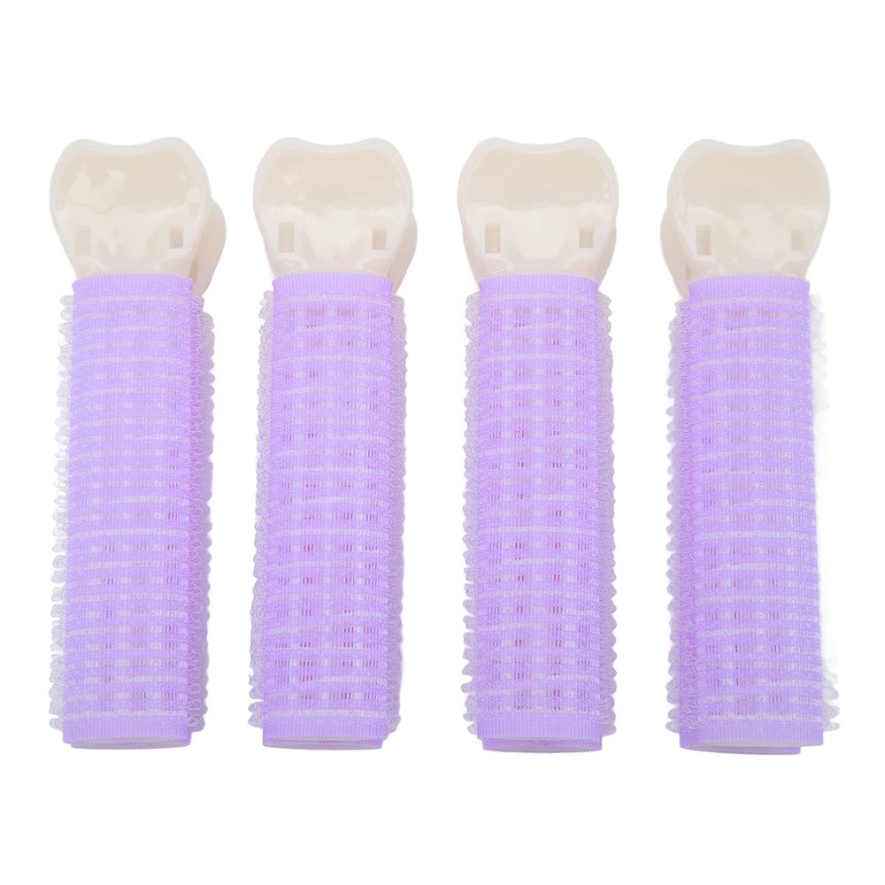 4pcs Women Hair Root Clip, Volumizing Hair Styling Clip for Women Girls, Reusable Hollow Out Portable Clips Bangs Curler, Fluffy Hair Volumizing Hair Styling Roller Clip for Daily Use, Purple