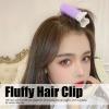 4pcs Women Hair Root Clip, Volumizing Hair Styling Clip for Women Girls, Reusable Hollow Out Portable Clips Bangs Curler, Fluffy Hair Volumizing Hair Styling Roller Clip for Daily Use, Purple view 2