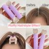 4pcs Women Hair Root Clip, Volumizing Hair Styling Clip for Women Girls, Reusable Hollow Out Portable Clips Bangs Curler, Fluffy Hair Volumizing Hair Styling Roller Clip for Daily Use, Purple view 4