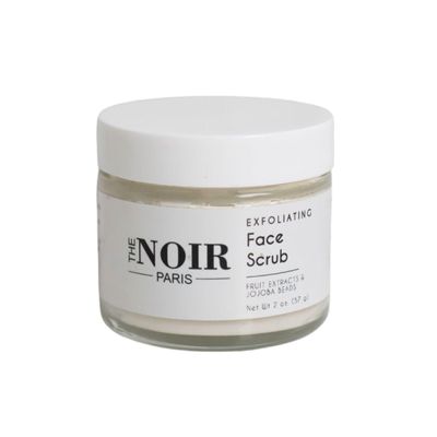 The Noir Paris Exfoliating Face Scrub - Fruit Extracts & Jojoba Beads- Premium formula with castor oil - Deeply moisturizes, nourishes and softens the skin. 2 oz. (57 g)
