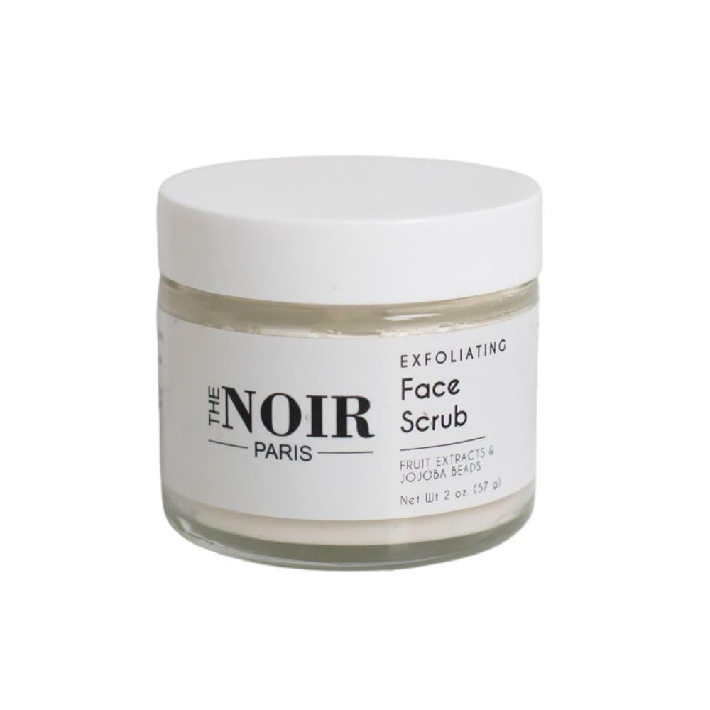 The Noir Paris Exfoliating Face Scrub - Fruit Extracts & Jojoba Beads- Premium formula with castor oil - Deeply moisturizes, nourishes and softens the skin. 2 oz. (57 g)