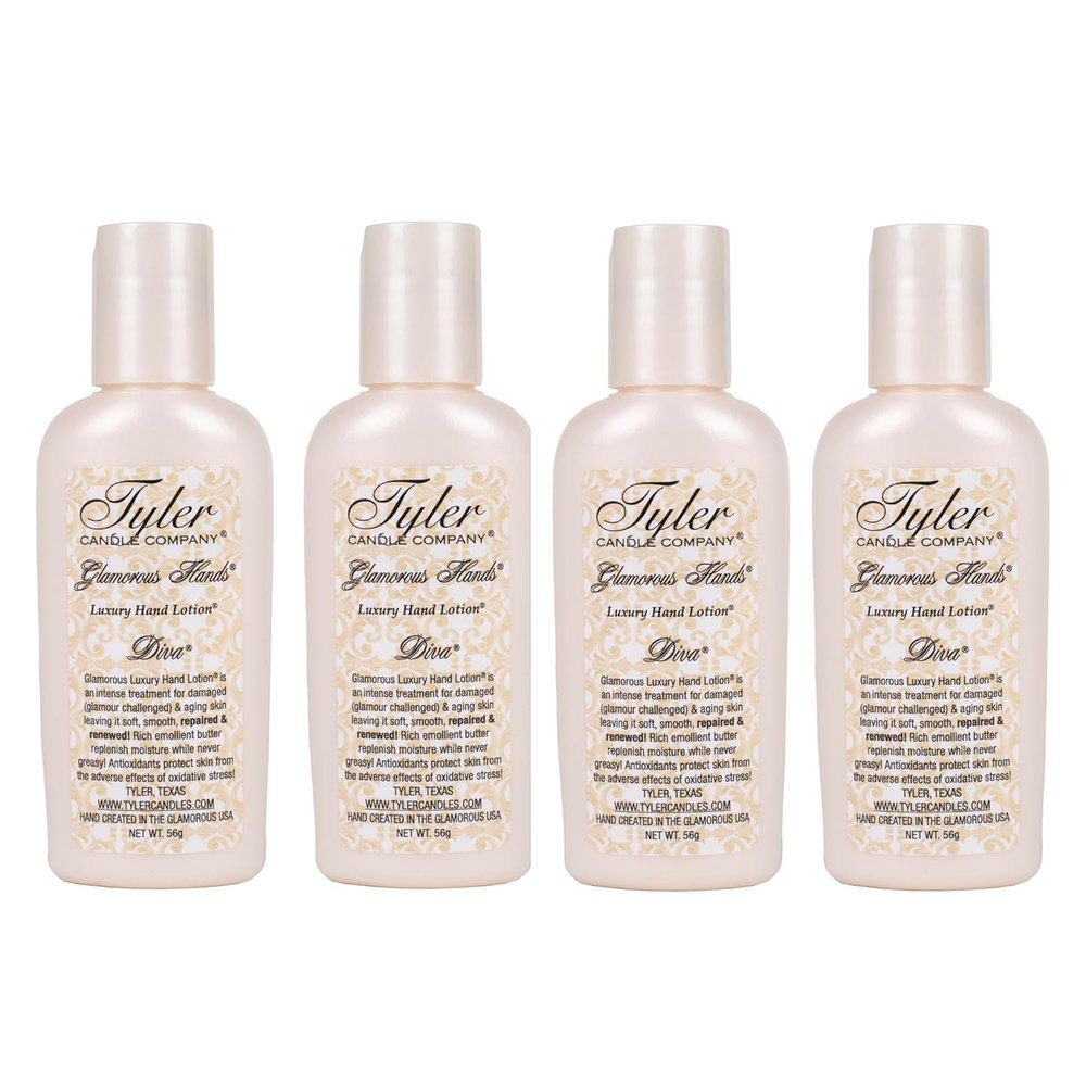 Diva Luxury Hand Lotion, 2 Ounce by Tyler Candle (2 Ounce (Pack of 4))