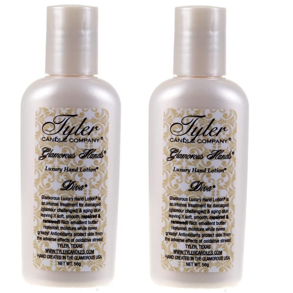 Diva Luxury Hand Lotion, 2 Ounce by Tyler Candle (2 Ounce (Pack of 2))