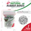 1 LB Rubber Bands Hair Band Soft Elastic Hair Accessories Braid Mini Hair Ties Stretchy Hair Ties No Damage Rubber Bands for Hair Made in Vietnam (White) view 2