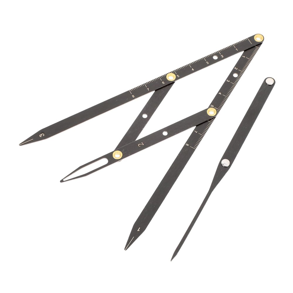 Beavorty 1pc Eyebrow Ruler Tool Second Generation Stainless Steel Measuring Tool for Precise Eyebrow Shaping and Positioning Lightweight and Easy to Use for Beginners