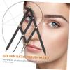 Beavorty 1pc Eyebrow Ruler Tool Second Generation Stainless Steel Measuring Tool for Precise Eyebrow Shaping and Positioning Lightweight and Easy to Use for Beginners view 2