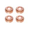 Facial Hair Remover Replacement Heads, Compatible with Gen 1 Finishing Touch Flawless Facial Hair Removal Tool Women, for Flawless Finishing Rose Gold-Plated Blade Head,(Rose Gold-4Pcs) view 1