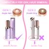 Facial Hair Remover Replacement Heads, Compatible with Gen 1 Finishing Touch Flawless Facial Hair Removal Tool Women, for Flawless Finishing Rose Gold-Plated Blade Head,(Rose Gold-4Pcs) view 2