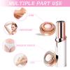 Facial Hair Remover Replacement Heads, Compatible with Gen 1 Finishing Touch Flawless Facial Hair Removal Tool Women, for Flawless Finishing Rose Gold-Plated Blade Head,(Rose Gold-4Pcs) view 4
