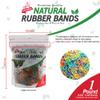 1 LB Rubber Bands Hair Band Soft Elastic Hair Accessories Braid Mini Hair Ties Stretchy Hair Ties No Damage Rubber Bands for Hair Made in Vietnam (Natural) view 2