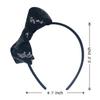 Amybasic Sparkly Sequin Hair Bow Headbands - Boutique Ribbon Bows for Girls, Kids, and Women (Black) view 4