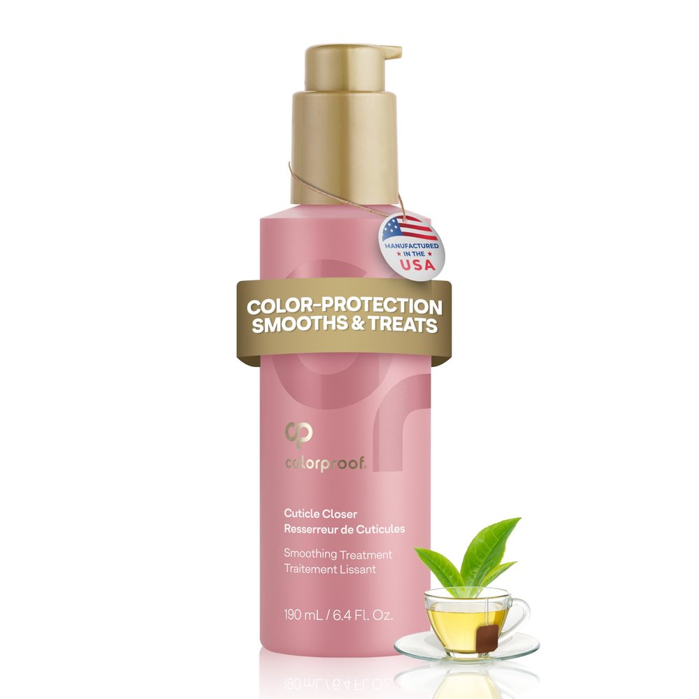 Colorproof Smooth Line Cuticle Closer 6.4 Fl. Oz. Rinse-Out Treatment and Hair Smoother for Frizzy Hair, Adds Glossy Shine and Color Protection with White Tea Scent