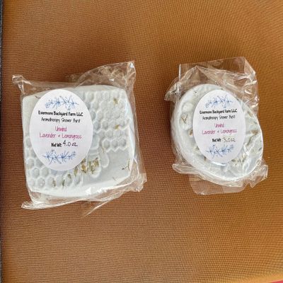 2 PK Unwind Shower Steamer (Lavender & Lemongrass) Natural Essential Oil Soothing, Essential Oil Shower Tablet, Aromatherapy Fizzy Spa Gift