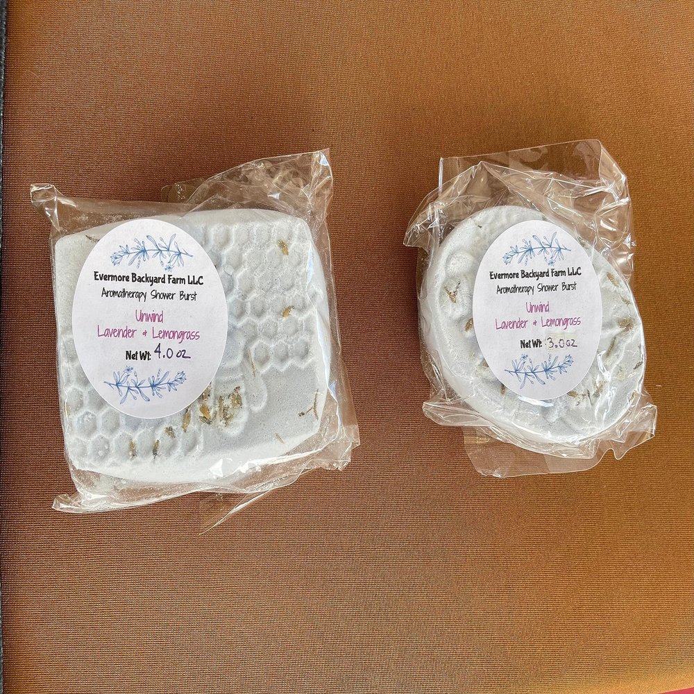 2 PK Unwind Shower Steamer (Lavender & Lemongrass) Natural Essential Oil Soothing, Essential Oil Shower Tablet, Aromatherapy Fizzy Spa Gift