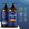 Argan Oil for Hair Growth 8 fl oz - 100% Natural Moroccan Argan oil for Face, Body, Skin and Nails - Aceite de Argan view 2