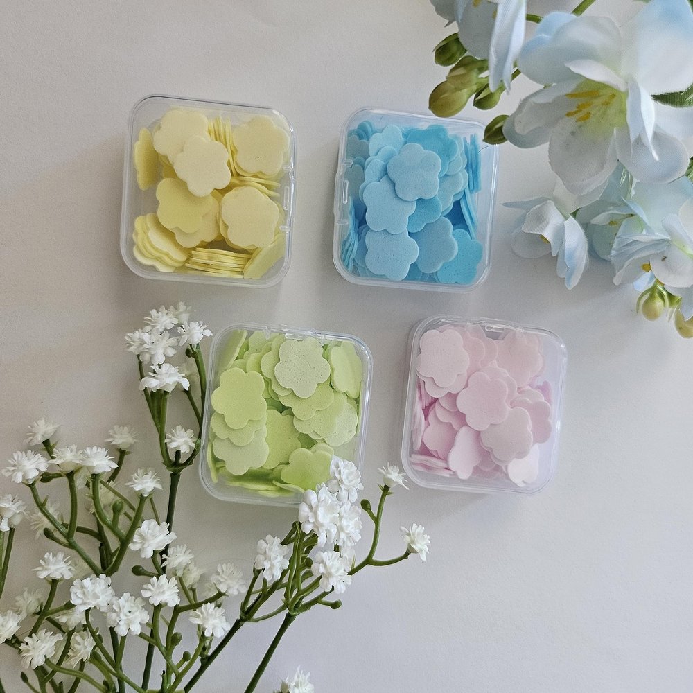 1000 packs (80000 flakes) Soap Travel, Soap hand paper, Soap Portable Flakes Soap Sheets Portable Foaming Disposable