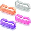4 Pcs Nail Brush for daily Use -4 Different Kinds of Fingernail brush with Plastic Handle Nail brush for cleaning Fingernails - Easy to use Nail Scrub brush-Nail Cleaner Nail brushes for Man and women view 1