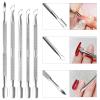 20 Pcs Cuticle Pusher Cuticle Cutter Double Ended Cuticle Pusher Bulk Nail Tools for Toenails Fingernails view 4