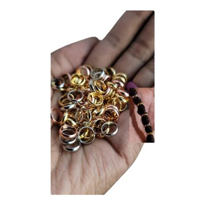 Bead It Wear It Love It 10 Stainless Steel Hair Beads for Loc Braids Twist and Natural Hair, Loc Beads, Dreadlock Hair Accessories, Loc Jewelry (8mm, Gold)