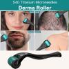 Microneedle Roller for the Face Microneedle 0.25mm 540 Titanium Micro Needles Microneedling Roller for use at home on the face view 3