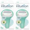 Schick Intuition Razors for Women with Sensitive Skin | 1 Razor & 2 Intuition Razor Blades Refill with Organic Aloe (Pack of 2) view 1