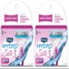 Schick Hydro Silk 3 Razor Blades Refills for Women, 4 Count (Pack of 2) view 1