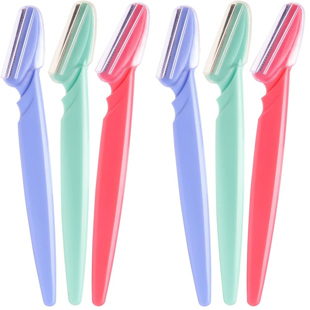 Diane D220 Eyebrow Facial Hair Shaper Trimmer, Dermaplaning Razor - 6 Pack