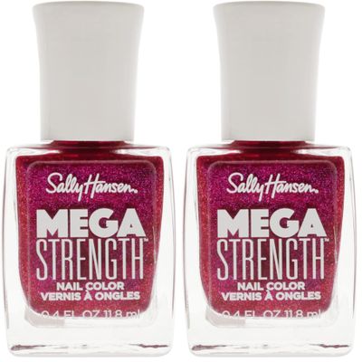 Sally Hansen Mega Strength, Here To Stay, 0.4 Fl Oz (Pack of 2)