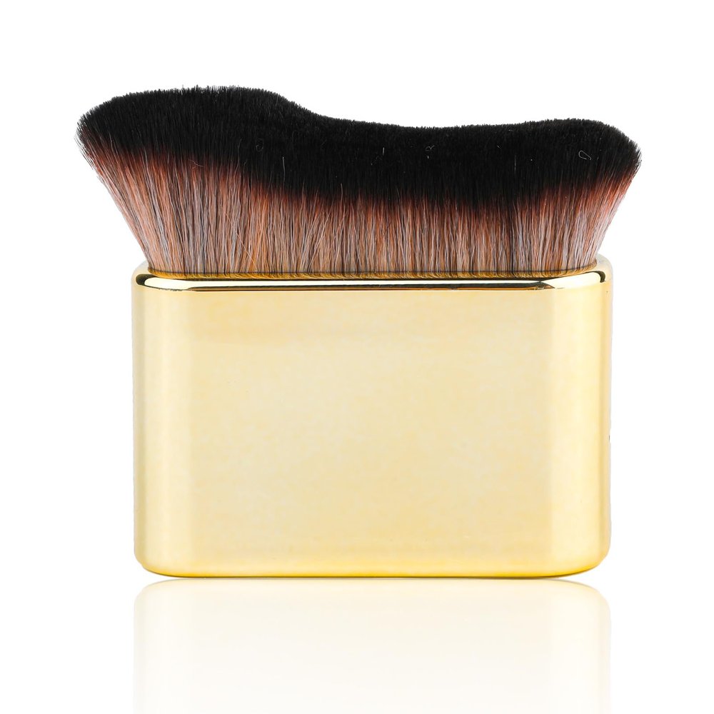 Gold Self Tanning Brush Applicator - Self Tanner Blending Brush for Face and Body