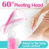 DreamGenius Travel Razors for Women, Travel Size Toiletries Include 1 Handle and 2 Cartridges, Extra Smooth 5-Blade Travel Essentials Razor with Case for Shaving, Pink view 3
