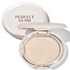 THESAEM Perfect Glam Glow Pact - Illuminating Face Powder with Colorful Pearls for Soft Radiant Glow - Sebum Control Blending Powder with Diamond & Silk - Korean Makeup Highlighter Compact view 1