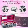 Color Nymph Makeup Kit for Teen Girls, All-in-One Beginner Makeup Set with Eyeshadow, Blush, Highlighter, Bronzer, Contour, Lipsticks, Eyeliner, Brushes & Mirror in Train Case (Starry Black) view 3