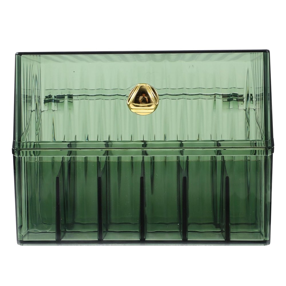 Alipis Lipstick Organizer Transparent Storage Box for Makeup Capacity Lip Gloss Holder for Desktop Use Stylish and Pet Material for Bedroom Vanity and Dressing Table