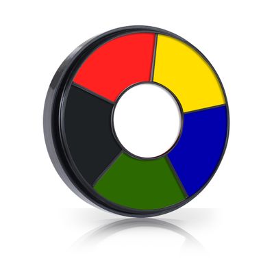 Go Ho 6 Colors Face Body Paint for Halloween Makeup,White &Black &Red&Yellow&Green&Royal Blue Face Paint,Waterproof Professional USA Flag Face Painting,Halloween Cosplay SFX Makeup Palette