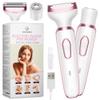 Electric Razor - Shaver - Trimmer for Women: 2 in 1 Painless Body Razors and Facial Hair Remover - Rechargeable Hair Removal Kit for Face Body Leg Bikini Underarm Arm view 1