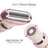 Electric Razor - Shaver - Trimmer for Women: 2 in 1 Painless Body Razors and Facial Hair Remover - Rechargeable Hair Removal Kit for Face Body Leg Bikini Underarm Arm view 3