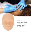 10pcs Training Head Face Practice Fake, Microblading Permanent Makeup Mannequin 3D Soft Silicone Eyebrow Lip for Beginners, Artists, Practice view 2