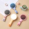 Air Bag Comb, Hair Mirror, Comb, Plastic Air Cushion Massage Comb, Travel, Portable Smooth Hairdress, Hairdress, Curly Hair, Comb with Mirror view 2