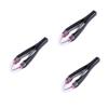 FOMIYES 3pcs Eyebrow Tweezers Set Stainless Eyebrow Removal Tool Automatic Ideal for Random Color view 1